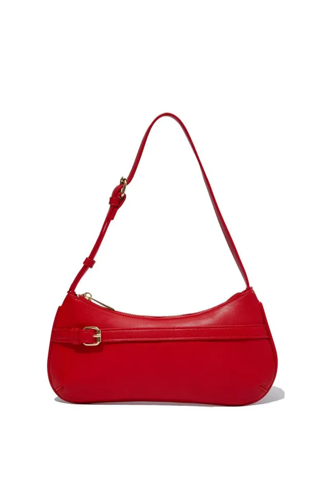 Accessories Supr Accessories Cora Buckle Shoulder Bag Red