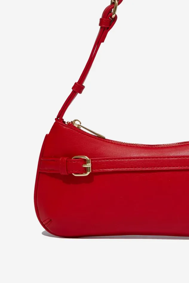 Accessories Supr Accessories Cora Buckle Shoulder Bag Red