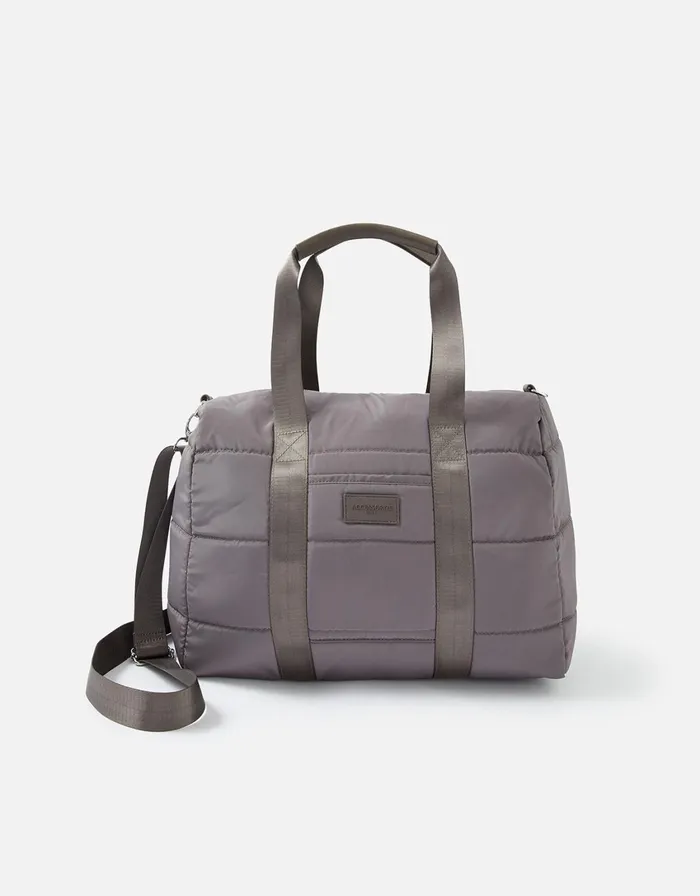 Accessorize Becki Gym Bag With Recycled Polyester Grey Grey Women Shoulder Bags