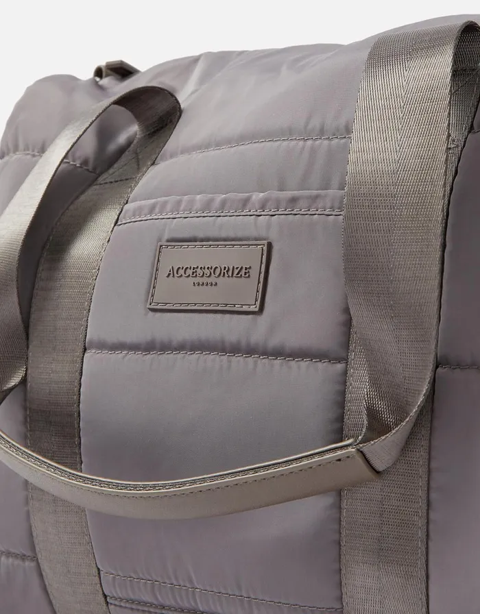 Accessorize Becki Gym Bag With Recycled Polyester Grey Grey Women Shoulder Bags