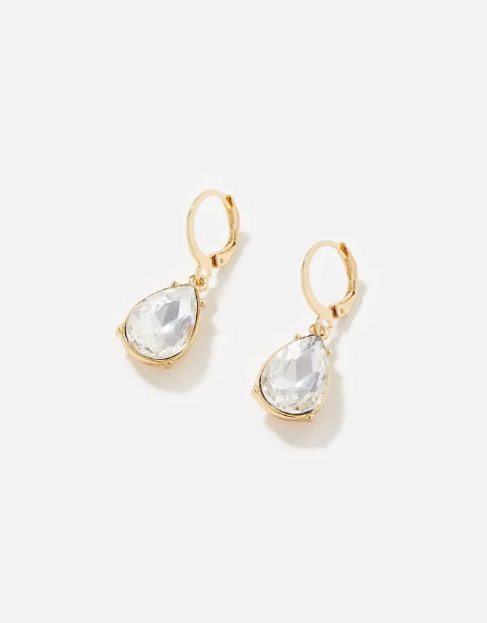 Accessorize Blue Harvest Pear Crystal Hoop Earrings Women Earrings