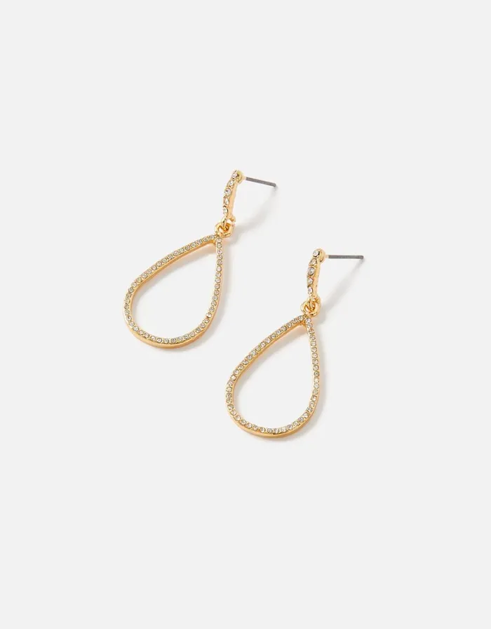 Accessorize Blue Harvest Pear Drop Earrings Women Earrings