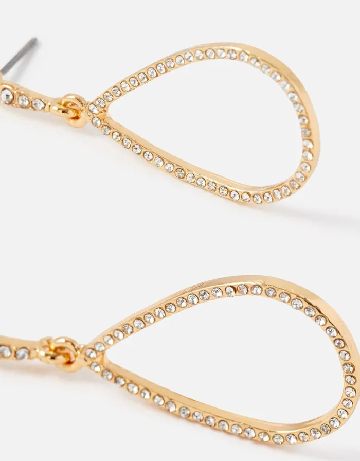 Accessorize Blue Harvest Pear Drop Earrings Women Earrings
