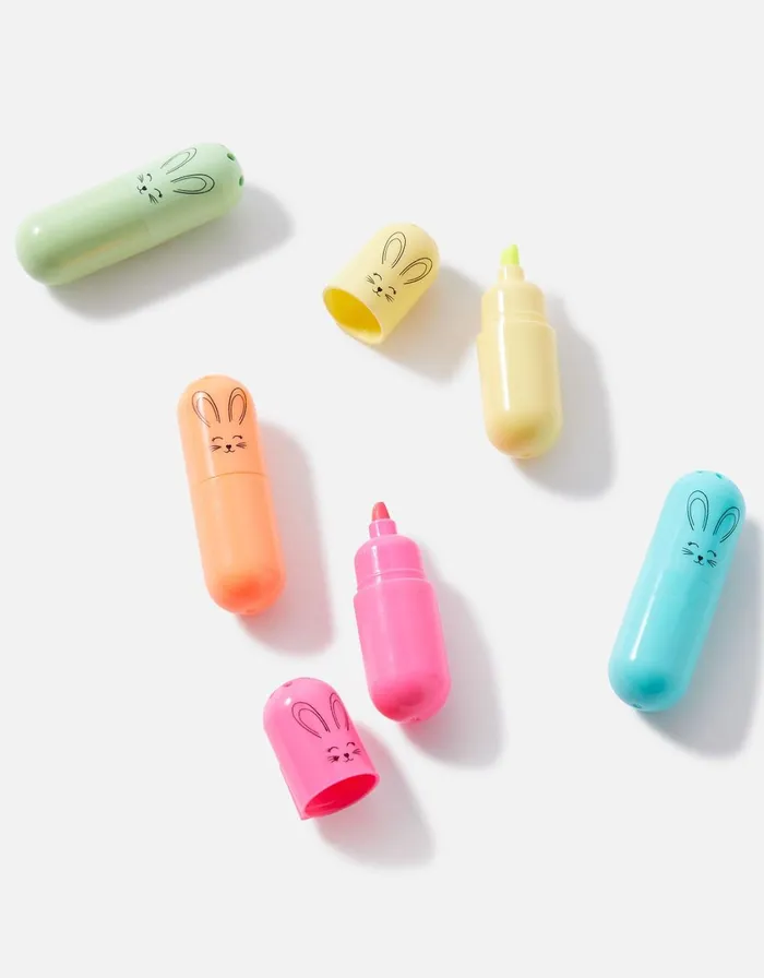 Accessorize Bunny Highlighter Multipack GirlsWomen Stationery