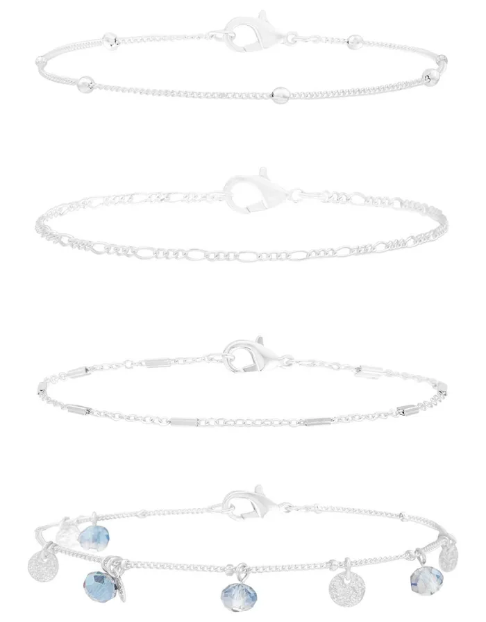 Accessorize Chain Anklet Multipack Women Anklets
