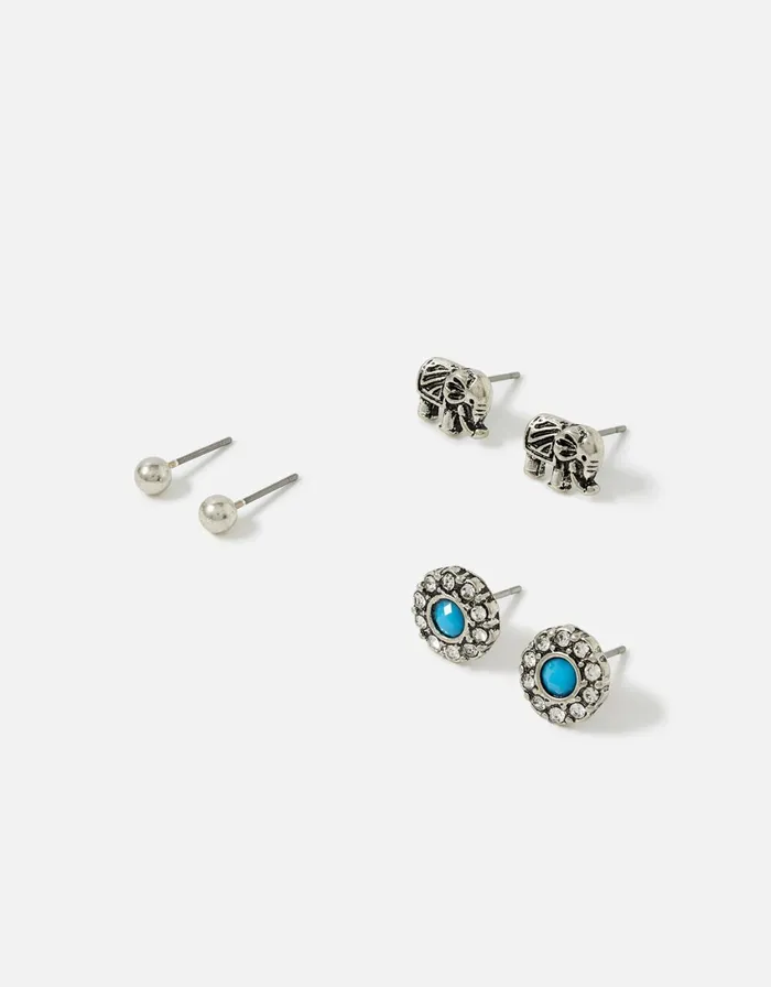 Accessorize Elephant Stud Earring Set Women Earrings