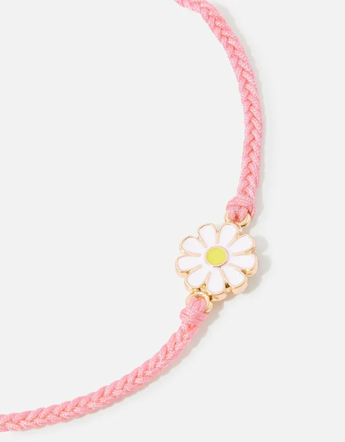 Accessorize Enamel Daisy Thread Anklet Women Anklets