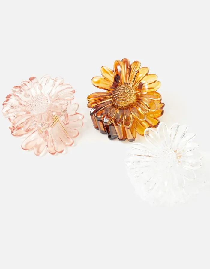 Accessorize Flower Claw Clip Set Women Hair Accessories