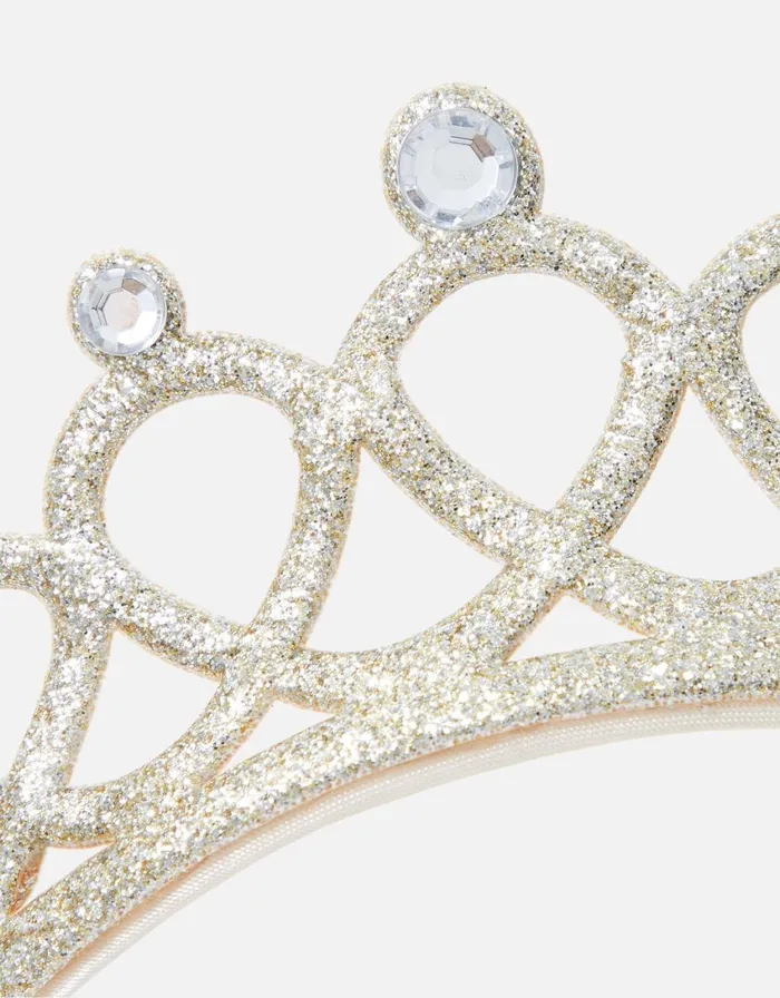 Accessorize Girls Crystal Glitter Tiara Girls Hair Accessories