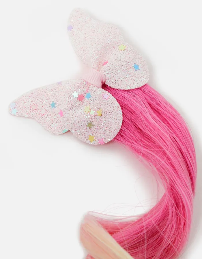 Accessorize Girls Faux Hair Butterfly Salon Clip Girls Hair Accessories