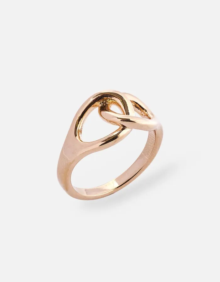 Accessorize GoldPlated Heirloom Link Ring Gold Gold Women Rings