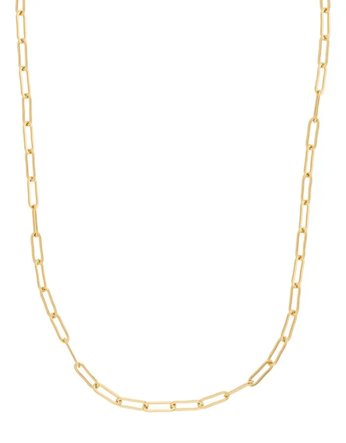 Accessorize GoldPlated Paperclip Chain Necklace Women Necklaces