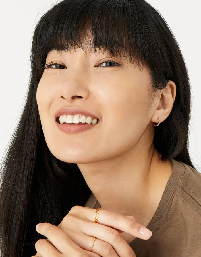 Accessorize GoldPlated Slim Ring Set Gold Gold Women Rings