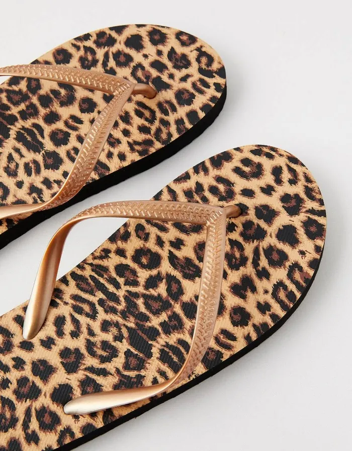 Accessorize Leopard Print Flip Flops Multi Darksmulti Women Sandals and Flip Flops