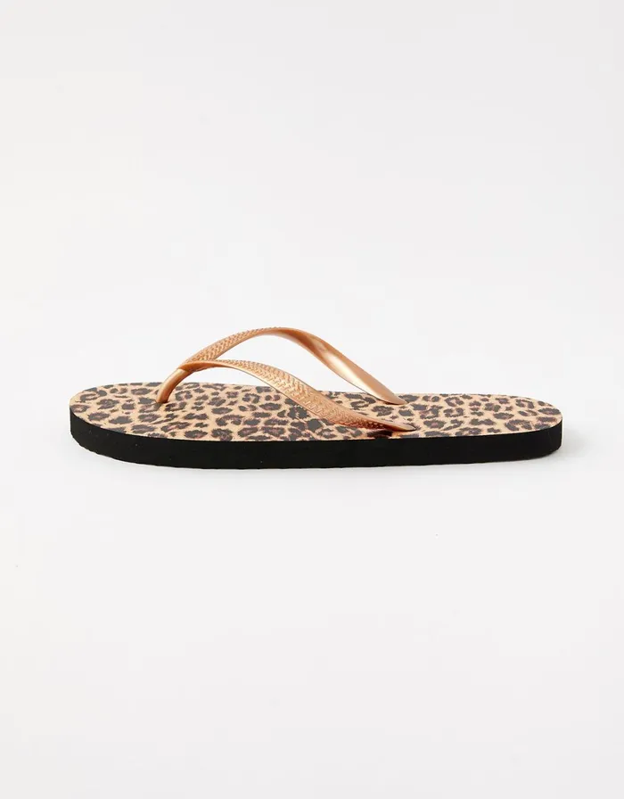 Accessorize Leopard Print Flip Flops Multi Darksmulti Women Sandals and Flip Flops