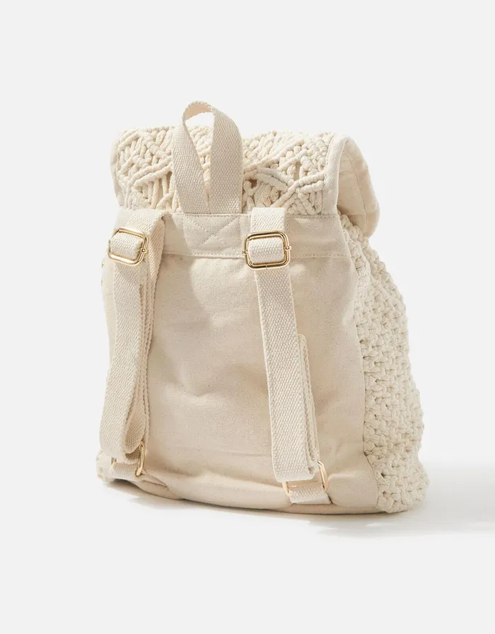 Accessorize Macrame Backpack Women Backpacks