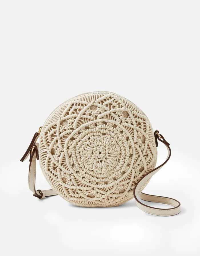 Accessorize Mila Macrame Circle Bag Women Beach Bags