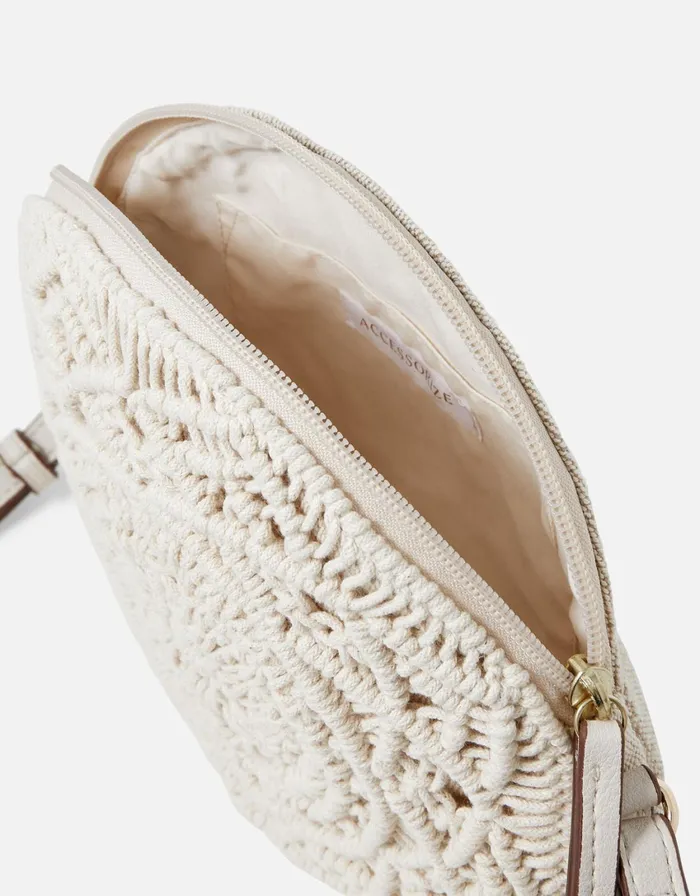 Accessorize Mila Macrame Circle Bag Women Beach Bags