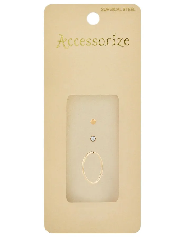 Accessorize Nose Stud Set Women Earrings