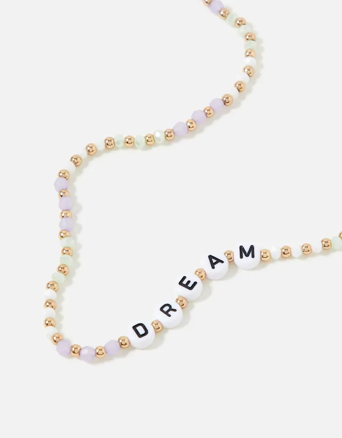Accessorize Pastel Pop Dream Letter Necklace Women Necklaces