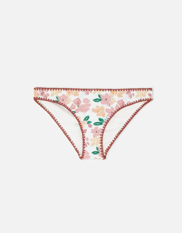 Accessorize Pretty Floral Blanket Stitch Bikini Briefs Multi Pastelmulti Women Bikinis