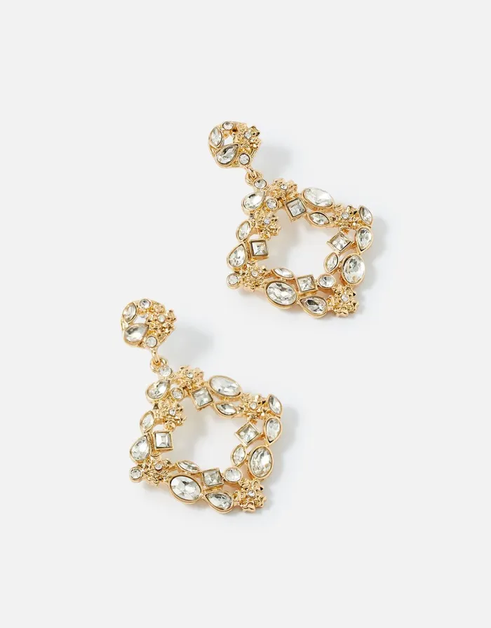 Accessorize Romantic Ramble Crystal Flower Statement Earrings Women Earrings