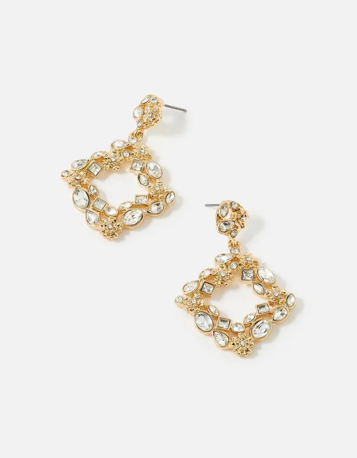 Accessorize Romantic Ramble Crystal Flower Statement Earrings Women Earrings