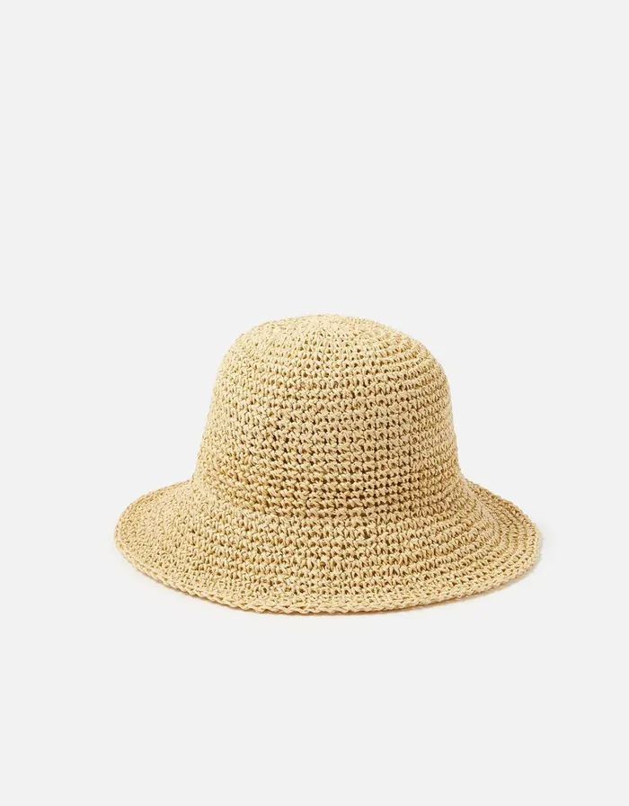 Accessorize Sally Straw Bucket Hat Women Hats