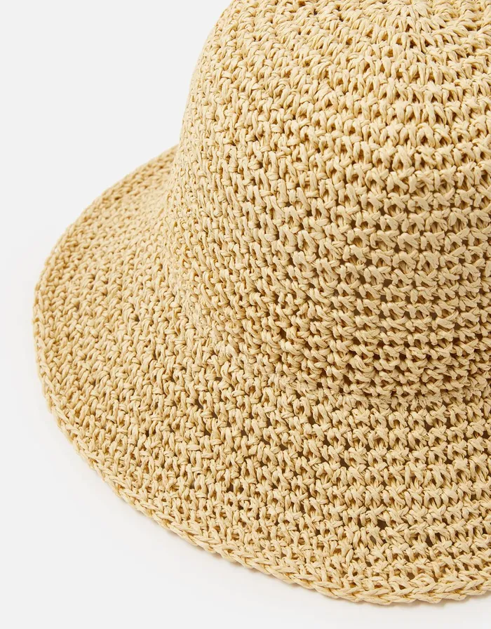 Accessorize Sally Straw Bucket Hat Women Hats