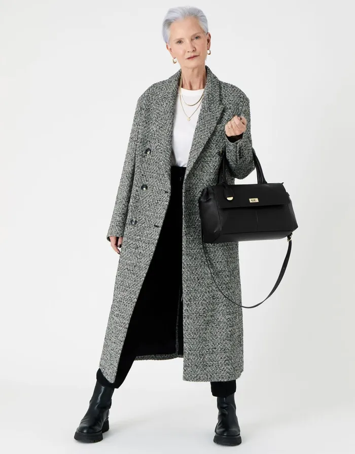 Accessorize Sandra Grab Bag Black Black Women Vegan Bags Backpacks and Purses