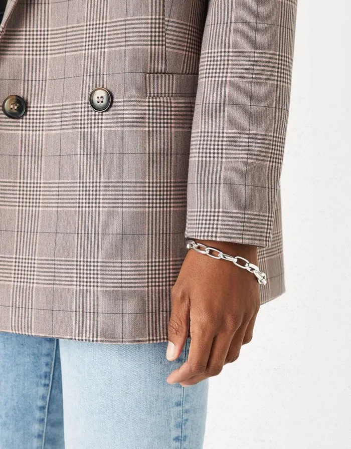 Accessorize Simple Medium Chain Bracelet Silver Women Bracelets