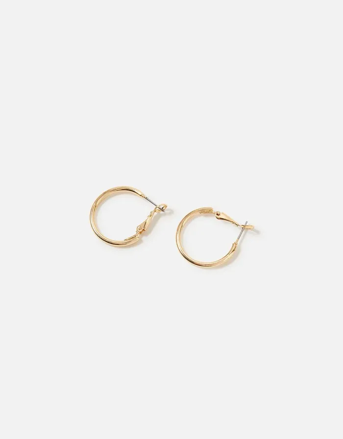 Accessorize Small Simple Hoop Earrings Gold Women Earrings