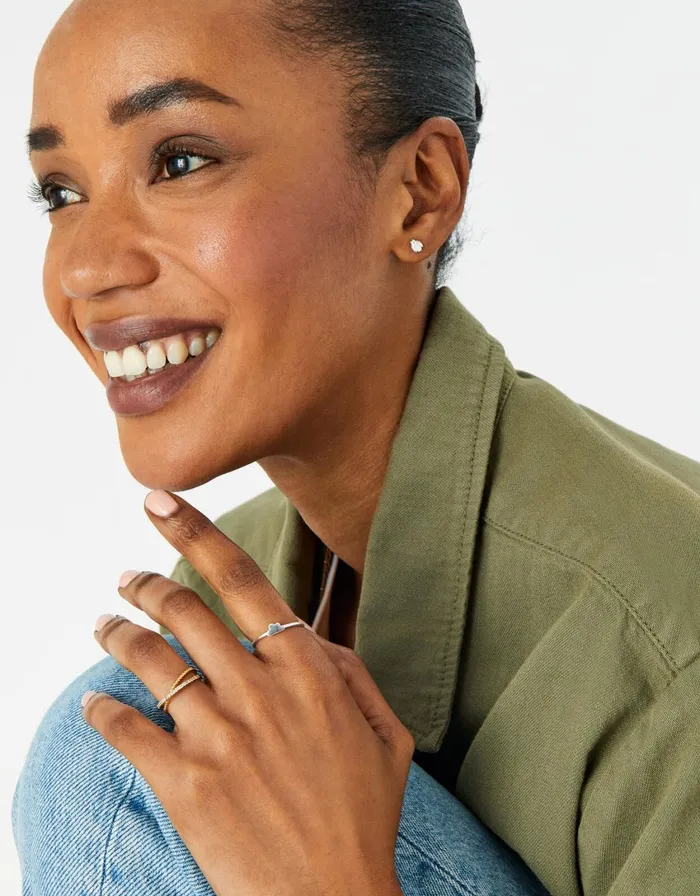 Accessorize Sterling Silver Cloud Ring Silver St Silver Women Rings