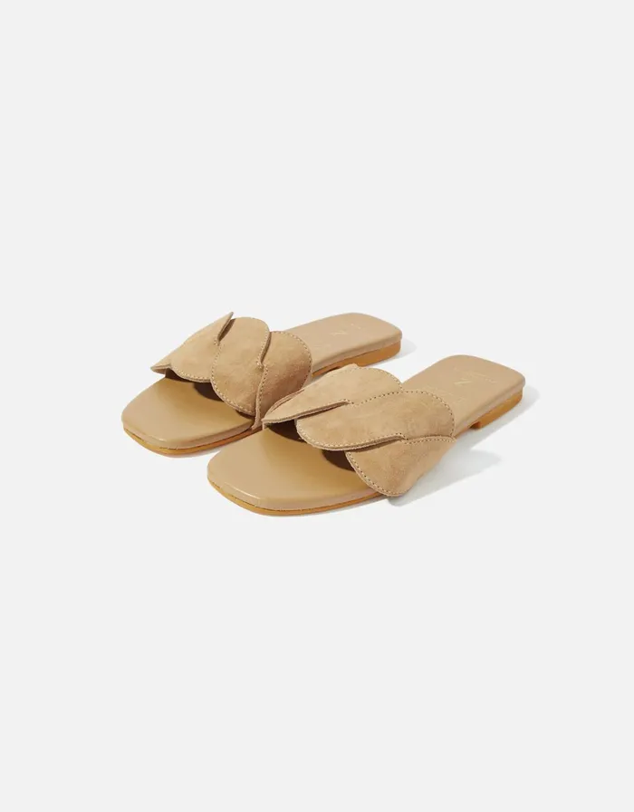 Accessorize Twisted Leather Sandals Tan Tan Women Sandals and Flip Flops
