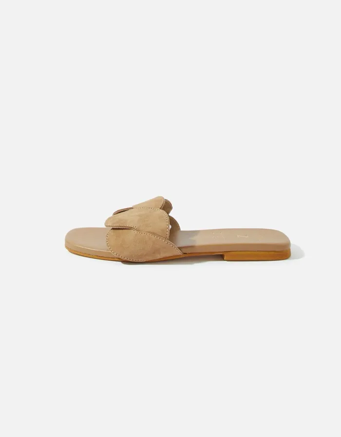 Accessorize Twisted Leather Sandals Tan Tan Women Sandals and Flip Flops