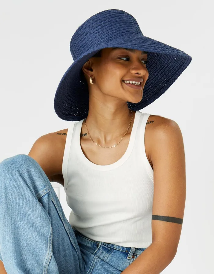Accessorize Wide Brim Natural Bucket Hat Women Hats