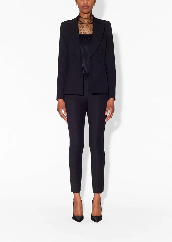 Adam Lippes Pants Cigarette Pant In Italian Stretch Twill Black 8211 Women