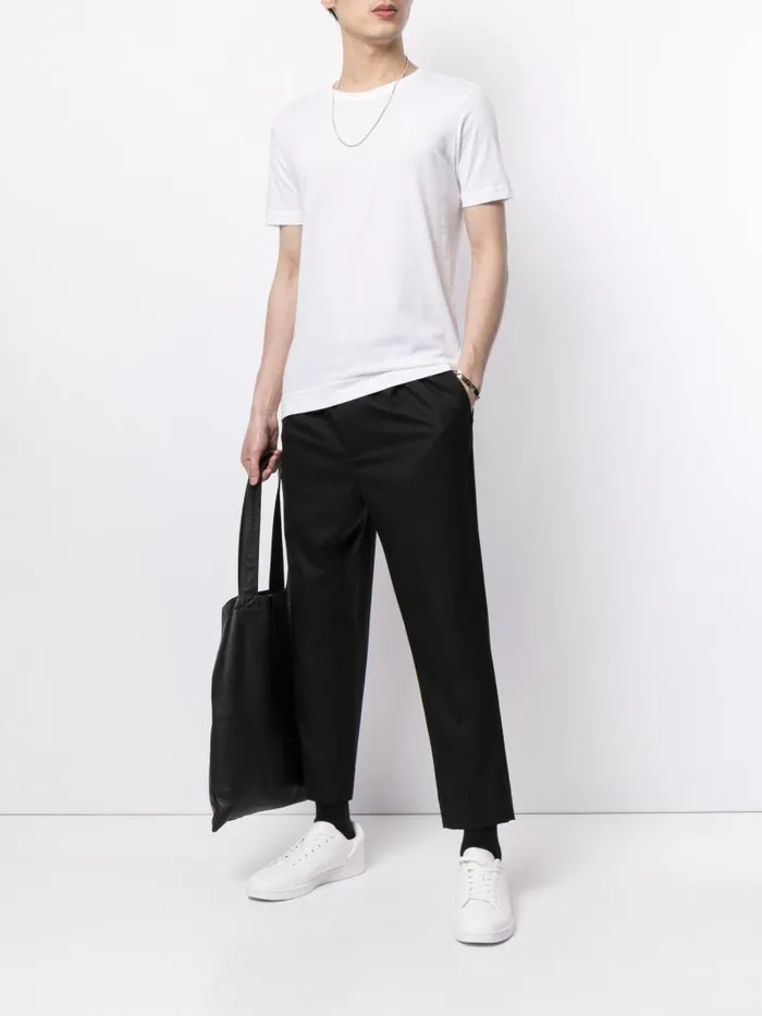 Adam Lippes TShirts Short Sleeve Crewneck TShirt In Pima Cotton White 8211 Men
