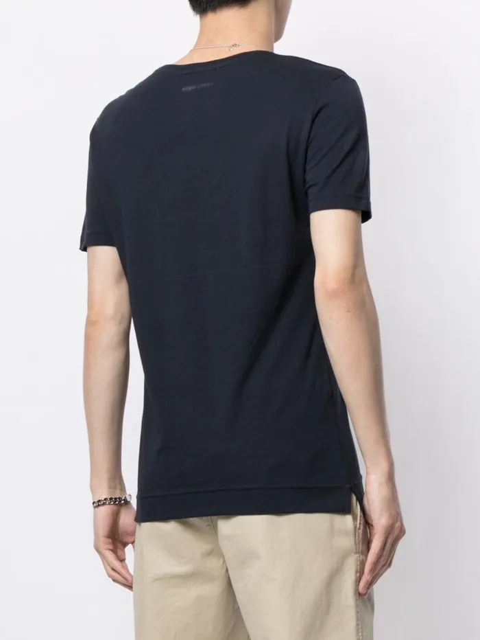 Adam Lippes TShirts Short Sleeve VNeck TShirt In Pima Cotton Navy 8211 Men