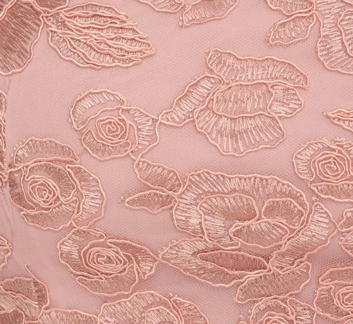 Adrianna Papell Day Dresses Bell Sleeve Rose Embroidered Sheath Dress In Dusty Rose 8211 Women
