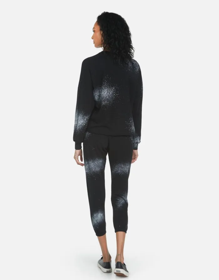Alana Peace Teddy Black Women039s Lauren Moshi Crop Sweatpants