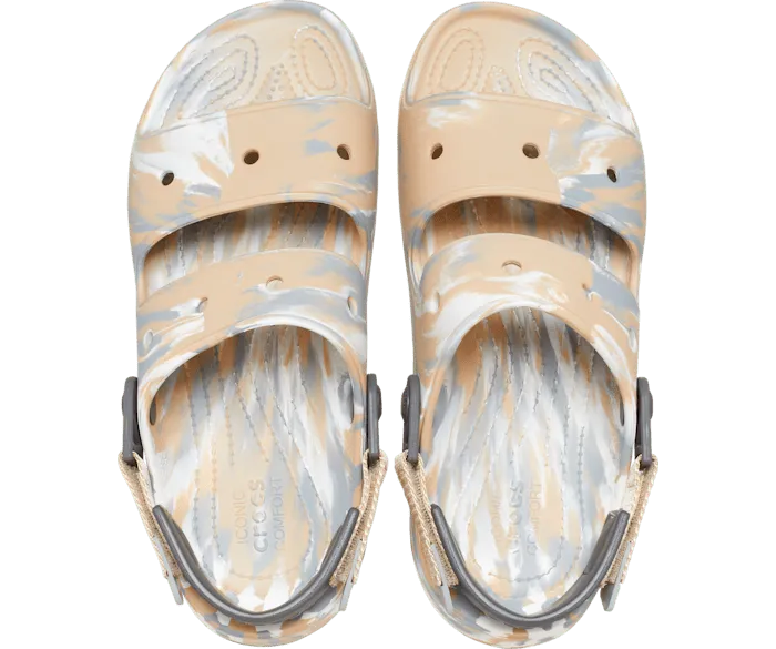 AllTerrain Marbled Sandal Chai Multi Men Crocs Sandals