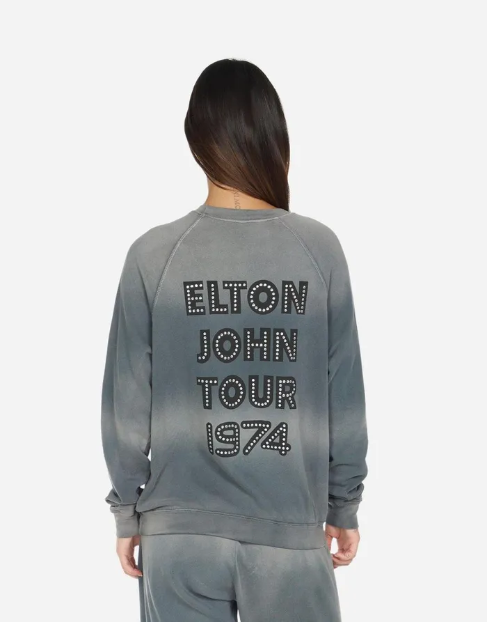 Anela Elton John Piano Faded Graphite Women039s Lauren Moshi Sweaters and Knits