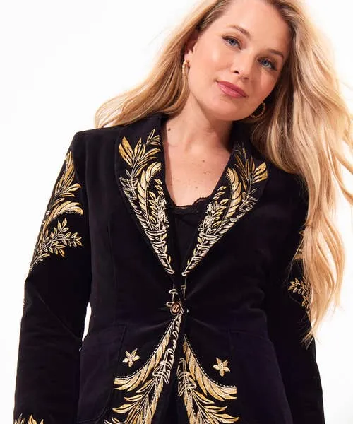 Apparel Boutique Collection Joebrowns Decadent Drama Embroidered Boutique Jacket Black Apparel Boutique Collection Joebrowns Decadent Drama Embroidered Boutique Jacket Black