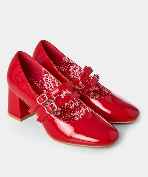 Apparel Cafe de Flore Patent Shoes Red Shoes Sandals and Boots Joebrowns
