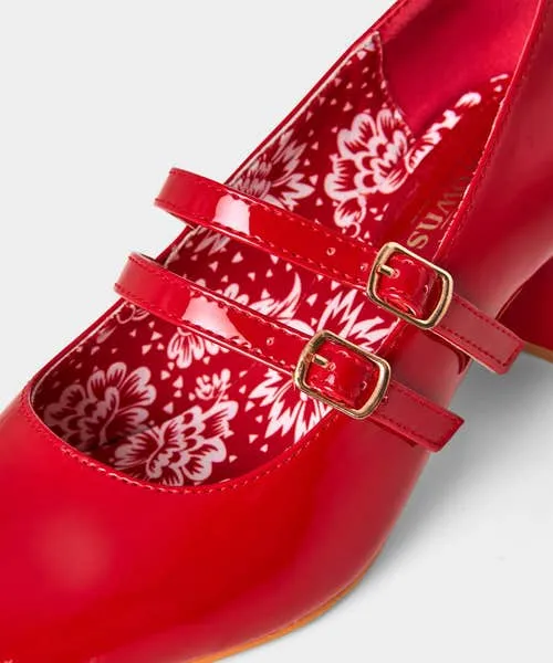 Apparel Cafe de Flore Patent Shoes Red Shoes Sandals and Boots Joebrowns