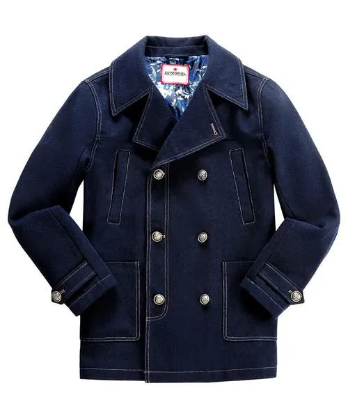 Apparel Denim Styles Joebrowns Border Pea Coat Navy