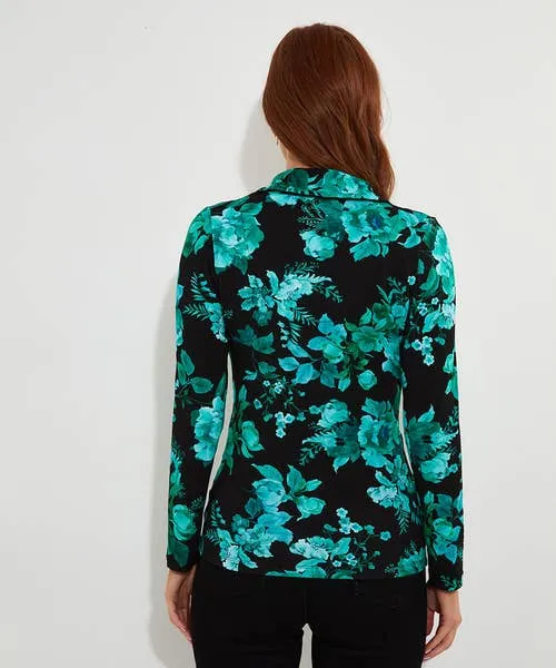 Apparel Joebrowns Hallie Jersey Print Wrap Top Black Tops Tunics and Blouses Apparel Joebrowns Hallie Jersey Print Wrap Top Black Tops Tunics and Blouses