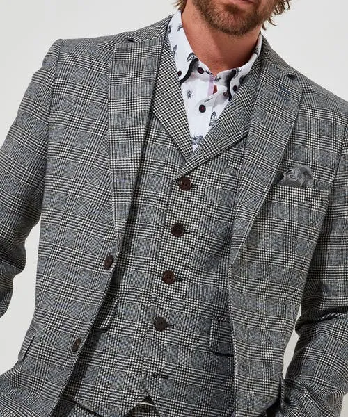 Apparel Marvellous Mix Blazer Grey Tailoring Joebrowns