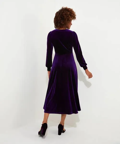 Apparel Petite Collection Joebrowns Etta Velour Dress Teal Apparel Petite Collection Joebrowns Etta Velour Dress Teal